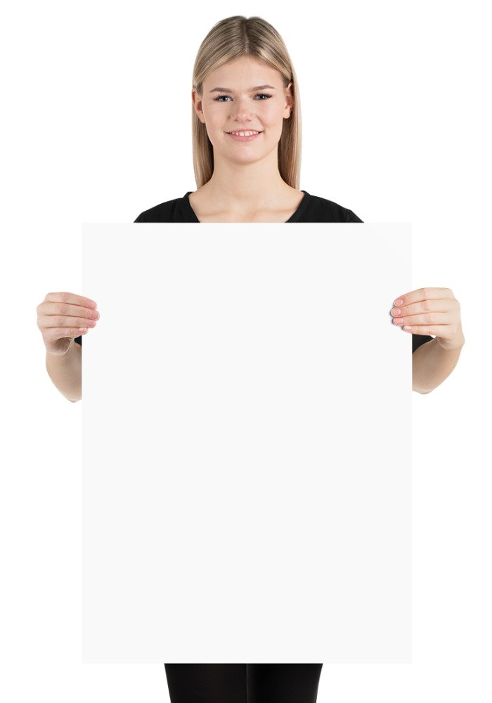 Póster mate personalizado 18 × 24 pulgadas (45,7 × 61 cm) (prenda o soporte en blanco, sin diseño)