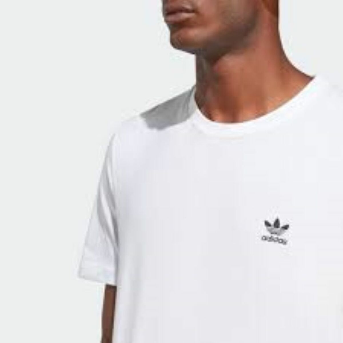 Camiseta de Manga Corta Hombre Adidas ESSENTIAL TEE IA4872 Blanco - Vista 3