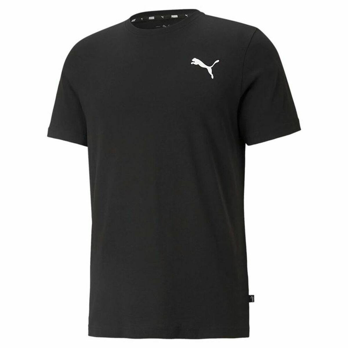 Camiseta de Manga Corta Hombre Puma Essentials Small Logo Negro - Vista 4