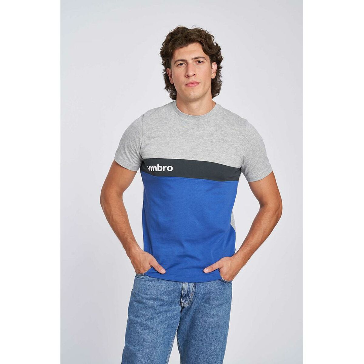 Camiseta Deportiva de Manga Corta Umbro FW 66211U LKA Gris - Vista 4