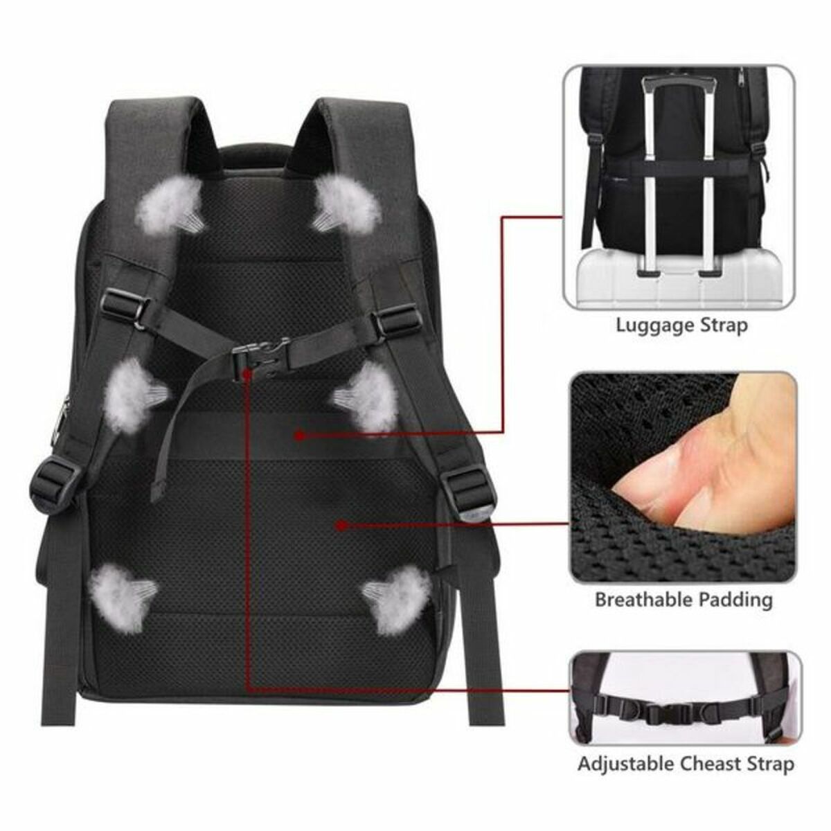 Mochila Ewent EW2526 con salida USB - Vista 3