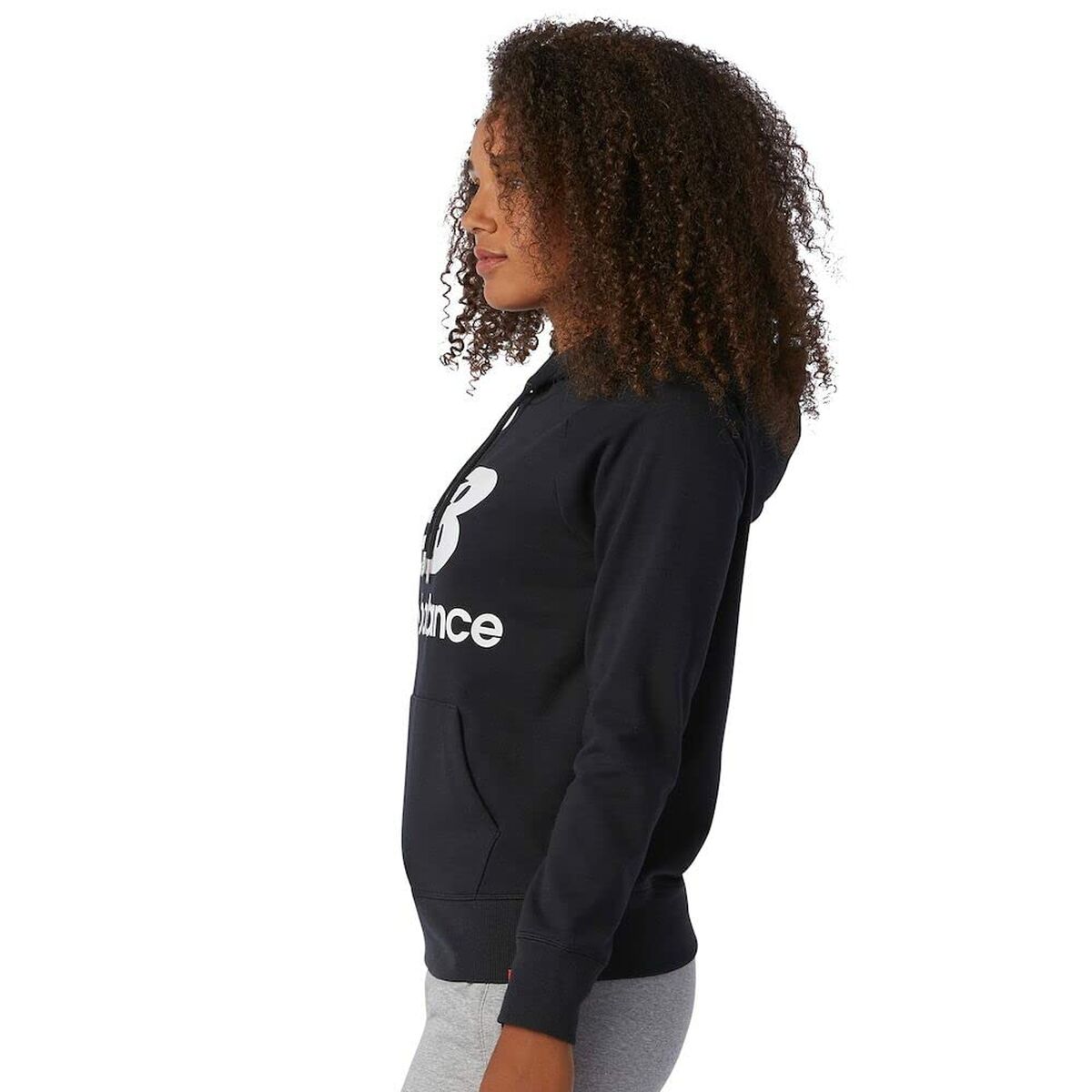 Sudadera con Capucha Mujer New Balance WT03550 Negro - Vista 6