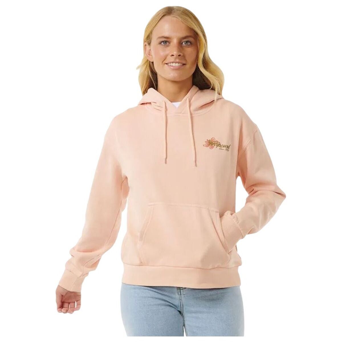 Sudadera con capucha de mujer Rip Curl Wild Bloom en amarillo, imagen principal