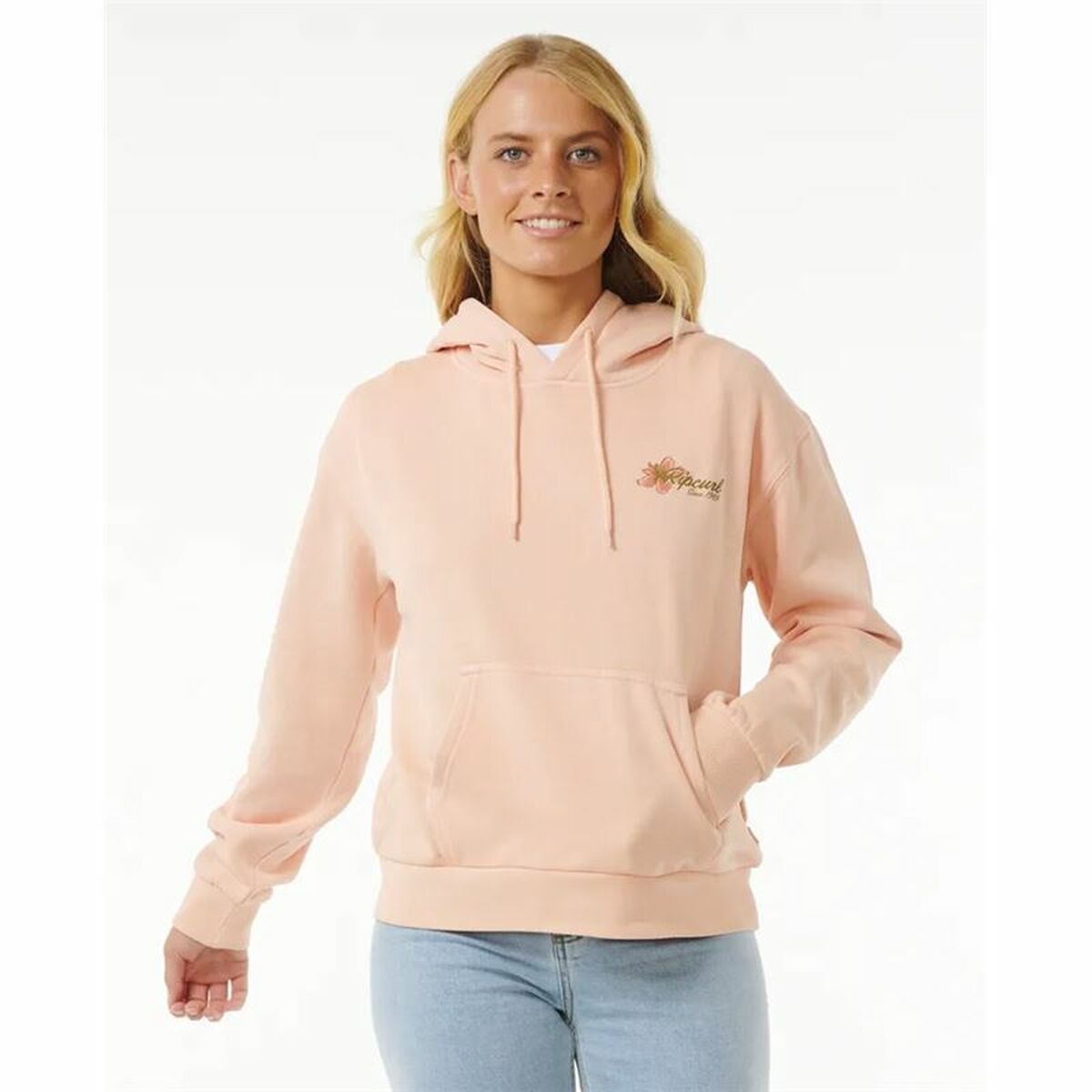 Sudadera capucha mujer Rip Curl Wild Bloom amarillo, vista 6