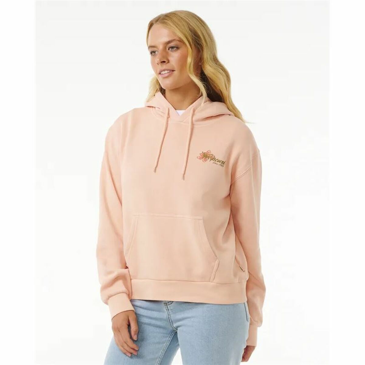 Sudadera capucha mujer Rip Curl Wild Bloom amarillo, vista 7