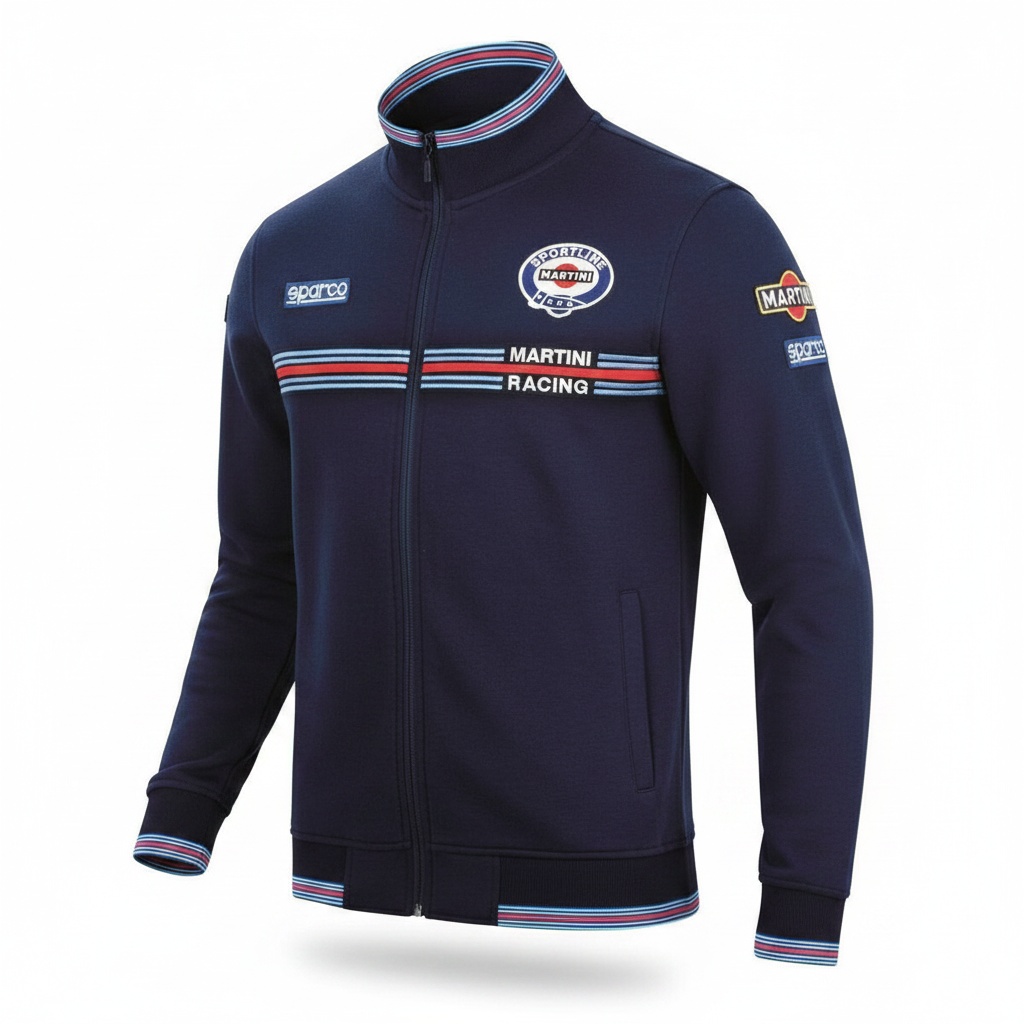 Sudadera con Capucha Sparco Martini Racing Azul marino XS - 3