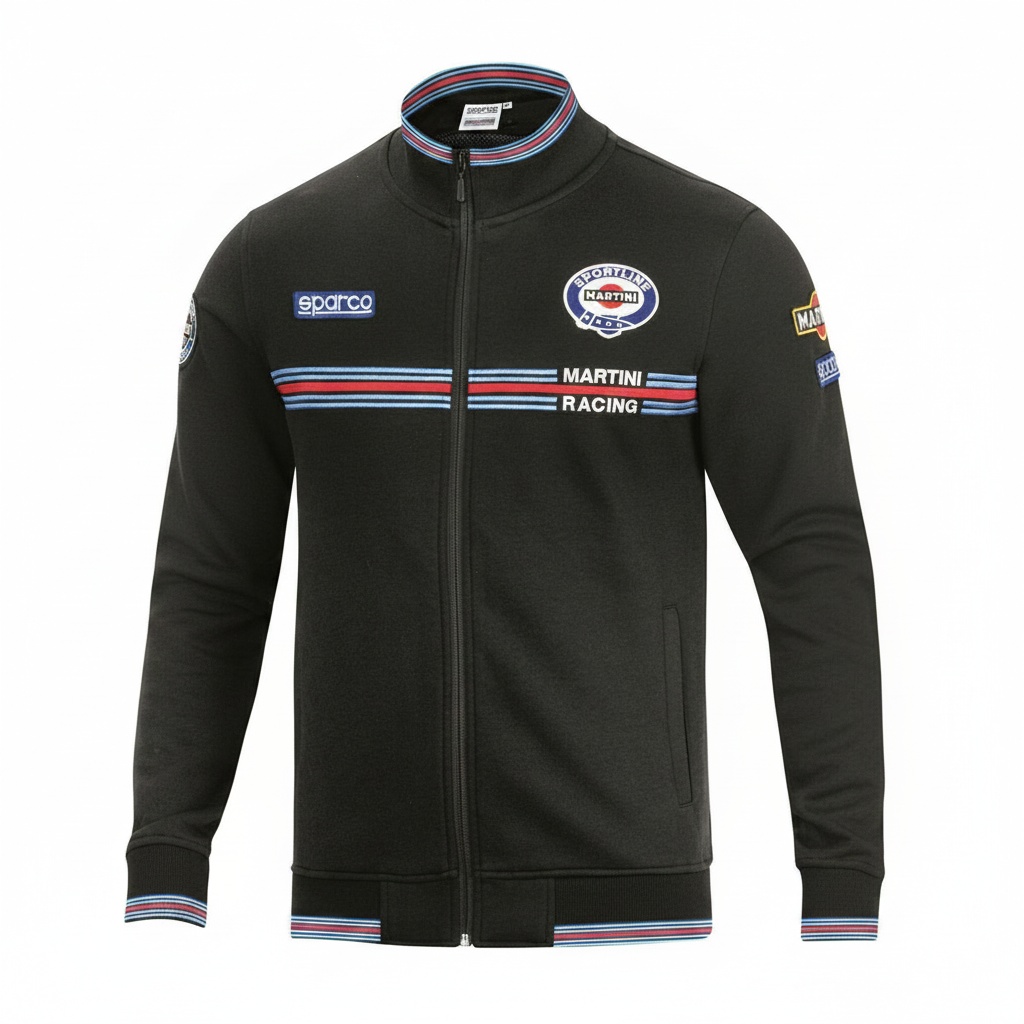 Sudadera sin Capucha Hombre Sparco MARTINI RACING Negro Talla XL - 3